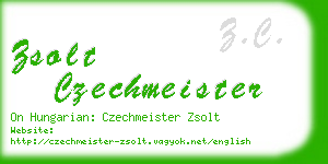 zsolt czechmeister business card